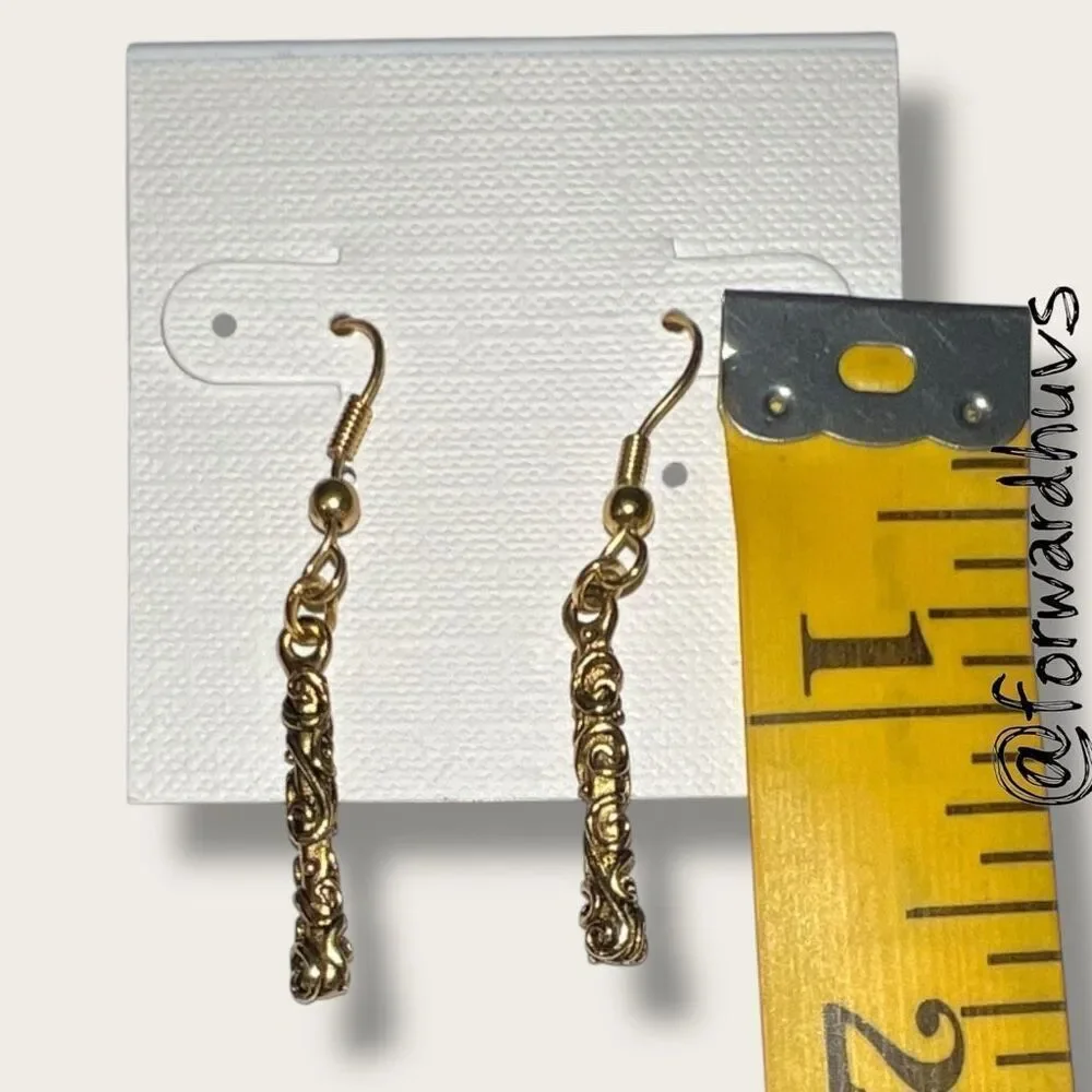Bundle Sale 3 for $15 | Copper-Tone Dangle Earrings
